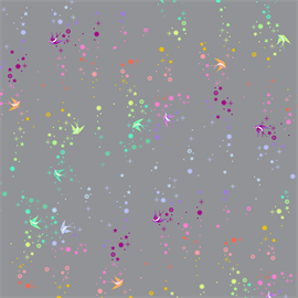 TULA PINK GRAYWORK - FAIRY DUST - SHADOW